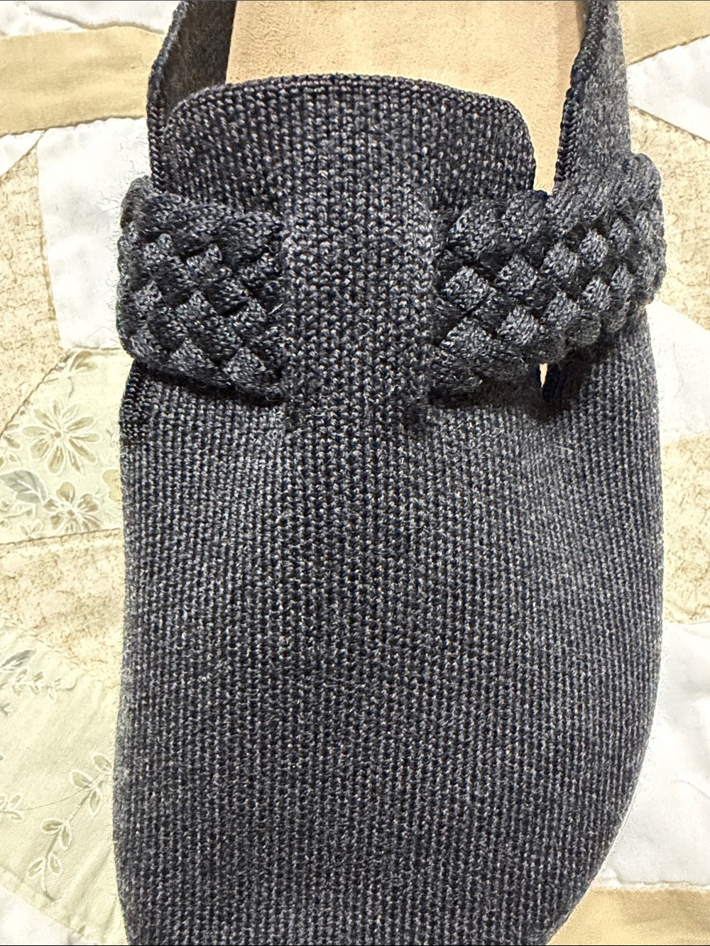 Rothy's Black braided Slip-On Knit Mules clogs 9 - Picture 6 of 7